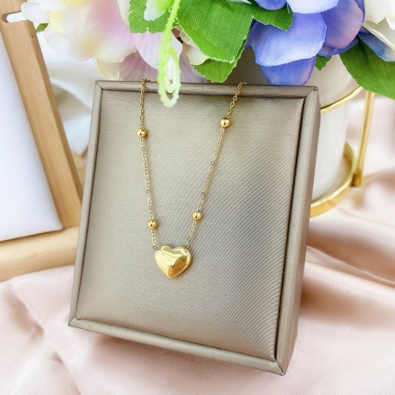 Dây Chuyền Trái Tim Titan Ko Han Rỉ TT 3858