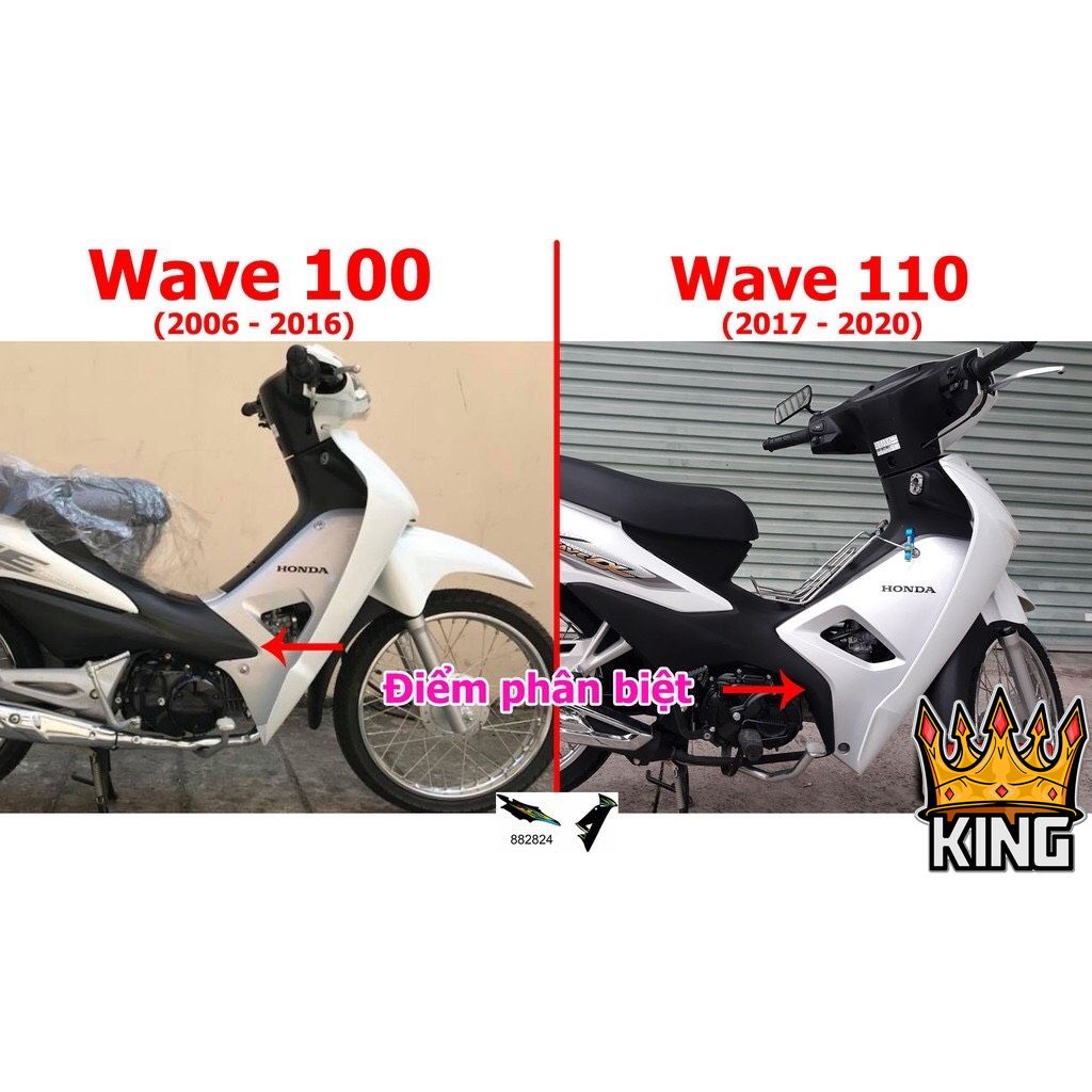 [Loại 1] Combo VIP1 Tem, Xinhan Cam và Phối mặt nạ Đen Wave 110cc - Ảnh Thật