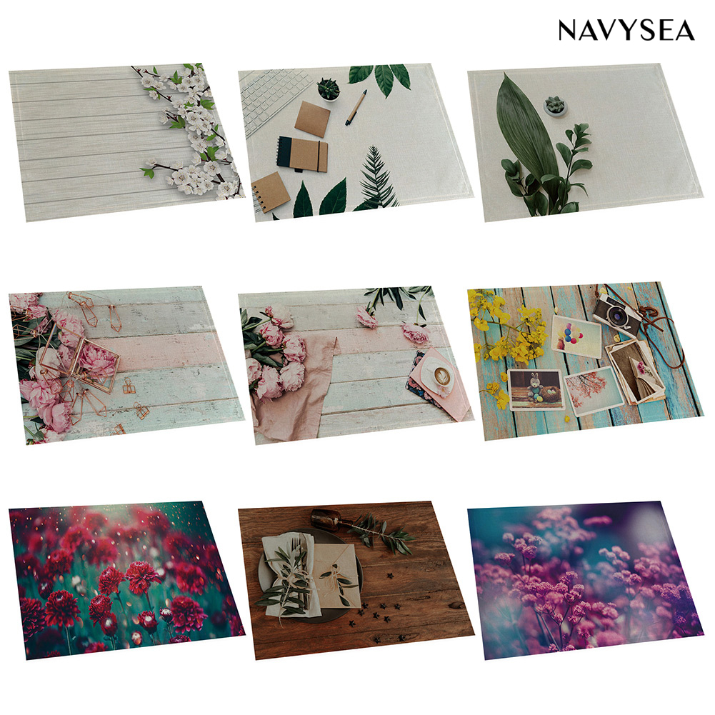 Set 2 Tấm Lót Chén Đĩa Hình Lá Cây Kích Thước 42x32cm | BigBuy360 - bigbuy360.vn