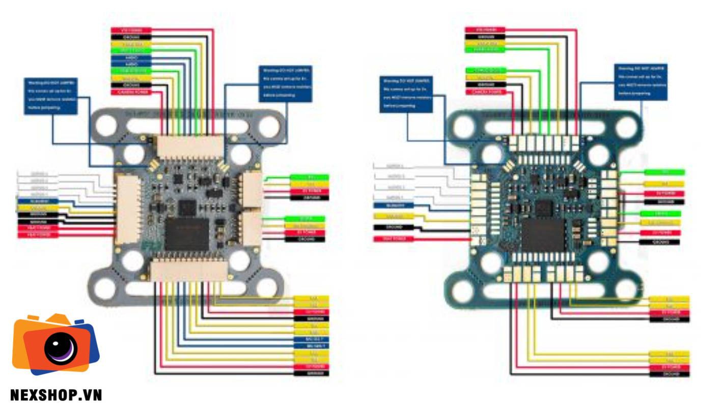 FlightOne Mạch+ESC Lightning H7 500mhz Flight Controller + AfterBurner 4 in 1 ESC 20x20/30x30