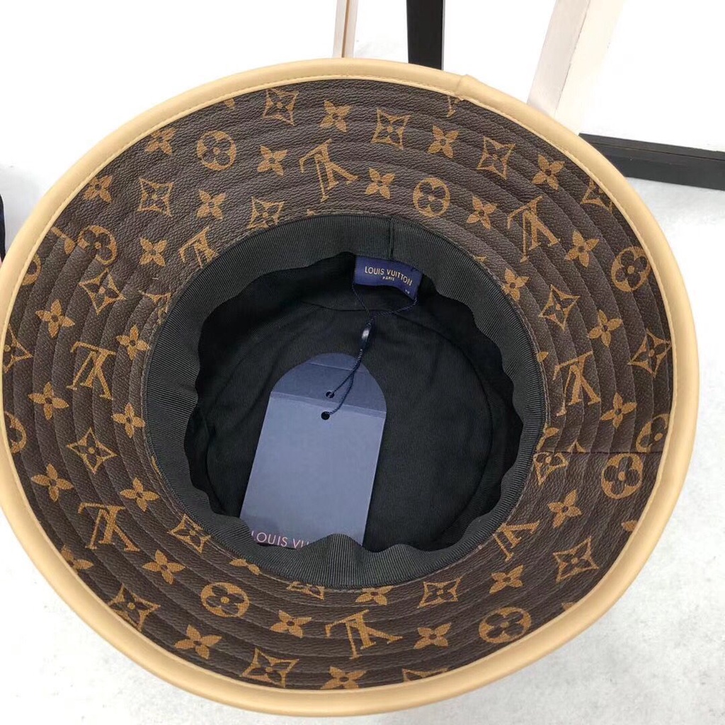 Mũ Bucket Lv Chống Nắng In Chữ Thời Trang Thu Đông Cho Nam Và Nữ