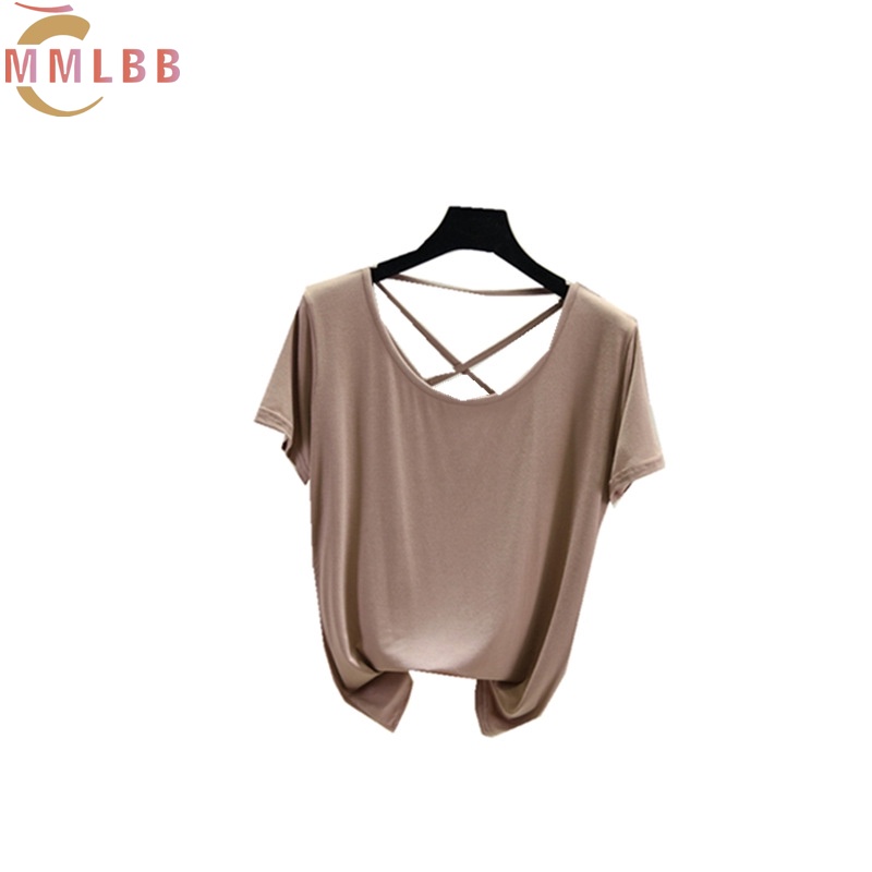 Áo Thun Trơn Tay Ngắn Dáng Rộng Thời Trang Mùa Hè Cho Nữ Size M-2XL