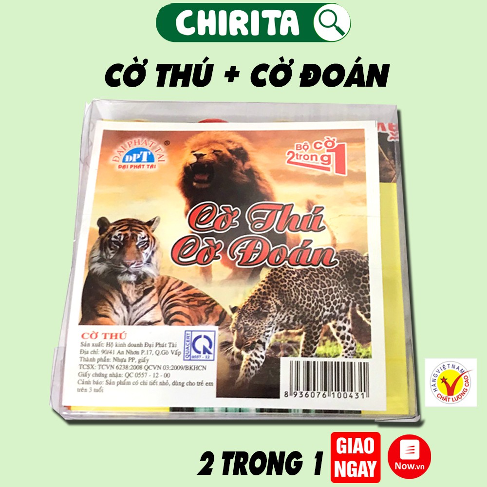 Bộ Cờ Thú + Cờ Đoán 2 In 1 - Hộp Đồ Chơi Cờ 2 Trong 1