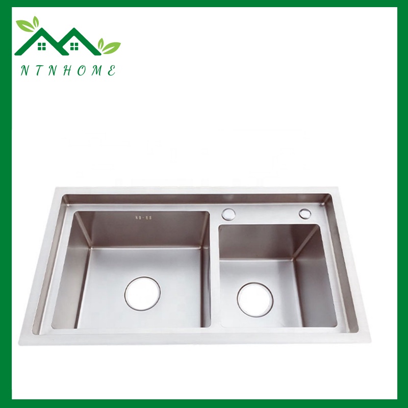 Chậu rửa chén, chậu rửa bát KAGOL inox 304 bậc thang chống bắn, chống tràn ⚡ Bảo hành 3 năm⚡