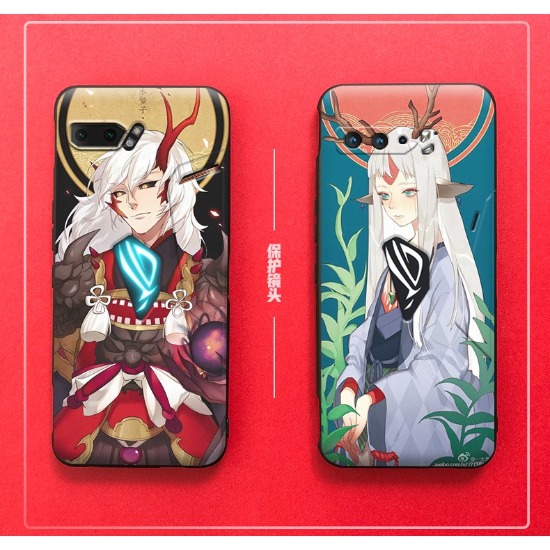 Ốp Điện Thoại Họa Tiết Hoạt Hình Cô Gái Cho Asus Rog3 Onmyoji Touch Asus Rog2