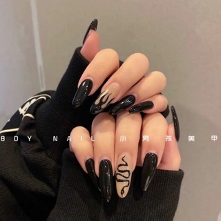 [NAILBOX] Móng úp thiết kế hoạ tiết rắn lửa theo yêu cầu (freeship)