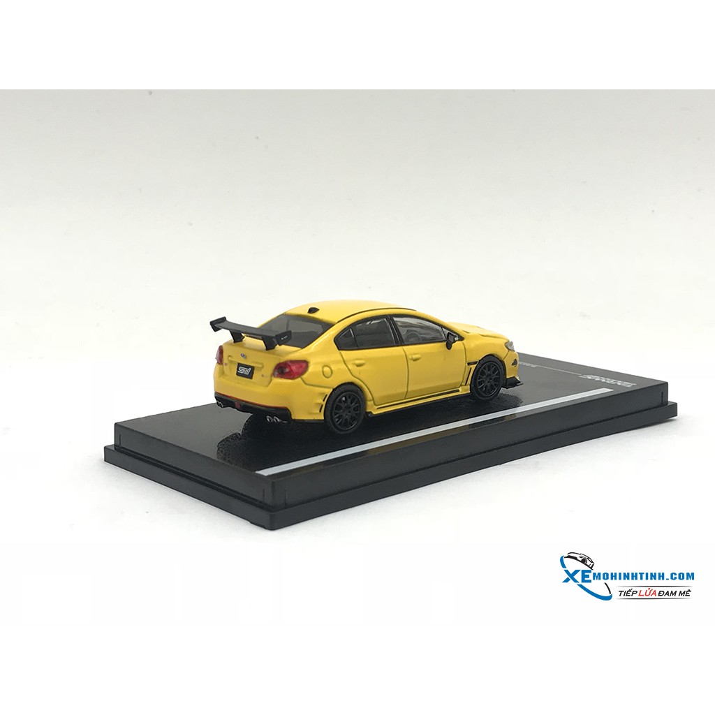 Xe Mô Hình Subaru WRX STi S207 1:64 Tarmac Works ( Vàng )