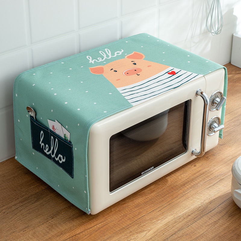 Vỏ Bọc Lò Vi Sóng Bằng Vải Cotton Lanh Chống Nước Chống Dầu Chống Bụi