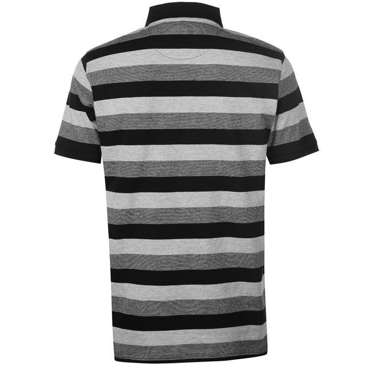 Áo thun nam Pierre Cardin Trio Colour Striped Polo (màu Black) + Tặng 1 đôi vớ Hàn Quốc