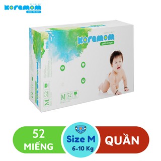 Bỉm Quần KOREMOM - Tã Quần Cao Cấp Hàn Quốc Mềm Nhẹ Khô Thoáng - M52