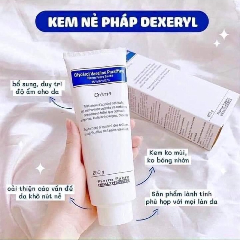 KEM DEXERYL PHÁP MẪU MỚI GLYCEROL DÙNG CHO CẢ GIA ĐÌNH 50g Và 250g