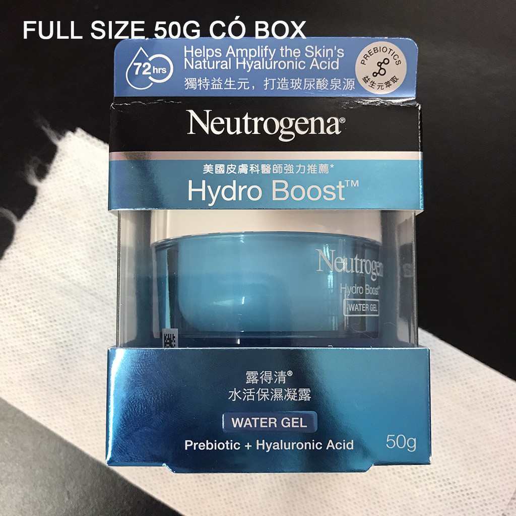 Gel Cấp Nước Cho Da Dầu Neutrogena Hydro Boost Water Gel Probiotic + Hyaluronic Acid