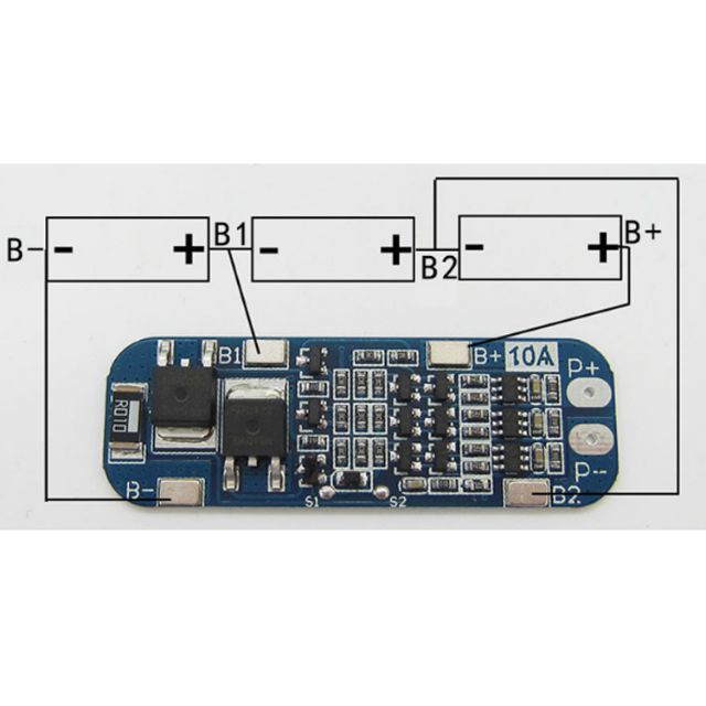 MẠCH BẢO VỆ PIN 3S-12V XẢ 10A