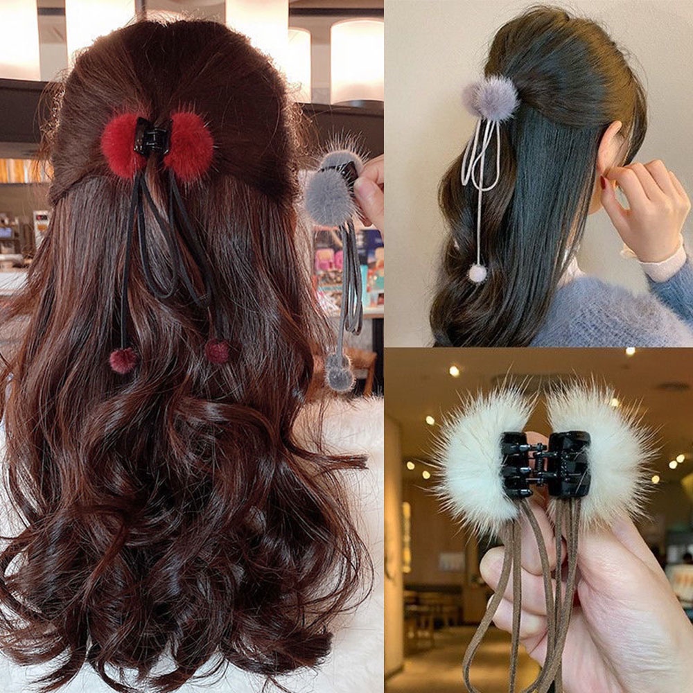 Mới Kẹp Tóc Đính Nơ Tua Rua Xinh Xắn Cho Bé Gái