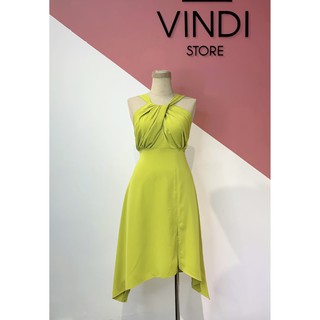 Đầm chéo cổ xẻ tà