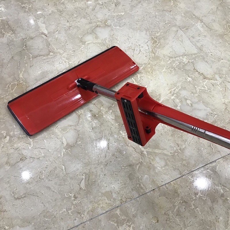 CÂY LAU NHÀ TỰ VẮT 36 ĐỘ CÓ GẠT NƯỚC, HÀNG LOẠI 1 CAO CẤP, 2 MIẾNG LAU KÈM THEO