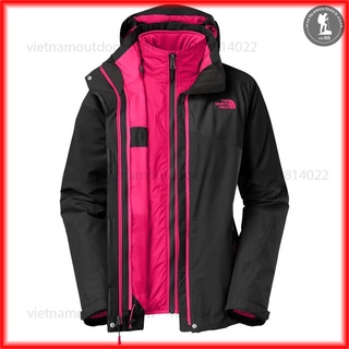 Áo khoác nữ The North Face 3 lớp nỉ - có thể tháo rời - bên trong nỉ cực ấm - chống gió nước