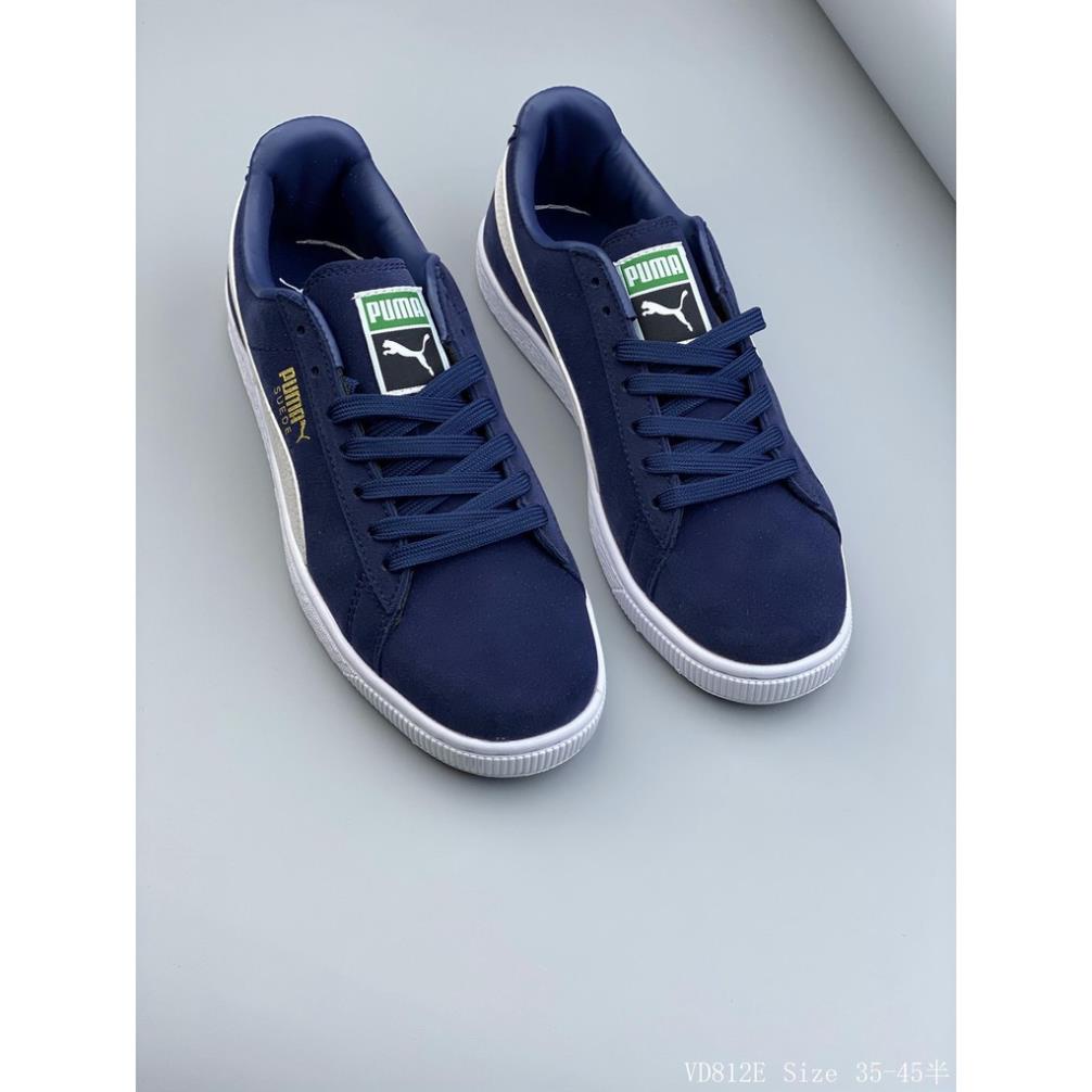 Giày Puma Chất Liệu Da Lộn Cổ Điển Có Chữ Ký Cho Nam Nữ 📞 a 🐨