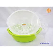 Rổ rửa rau, hoa quả 2in1 Việt Nhật Plastic tiện tích cho mọi gia đình