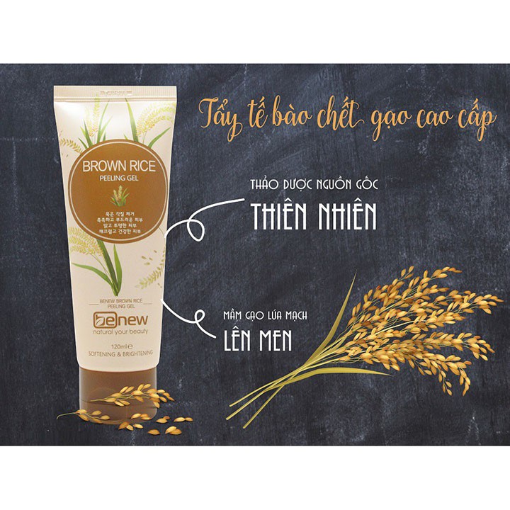 Tẩy tế bào chết gạo da mặt cao cấp Benew Brown Rice Peeling Gel Cao Cấp Hàn Quốc 120ML - Hàng Chính Hãng | BigBuy360 - bigbuy360.vn