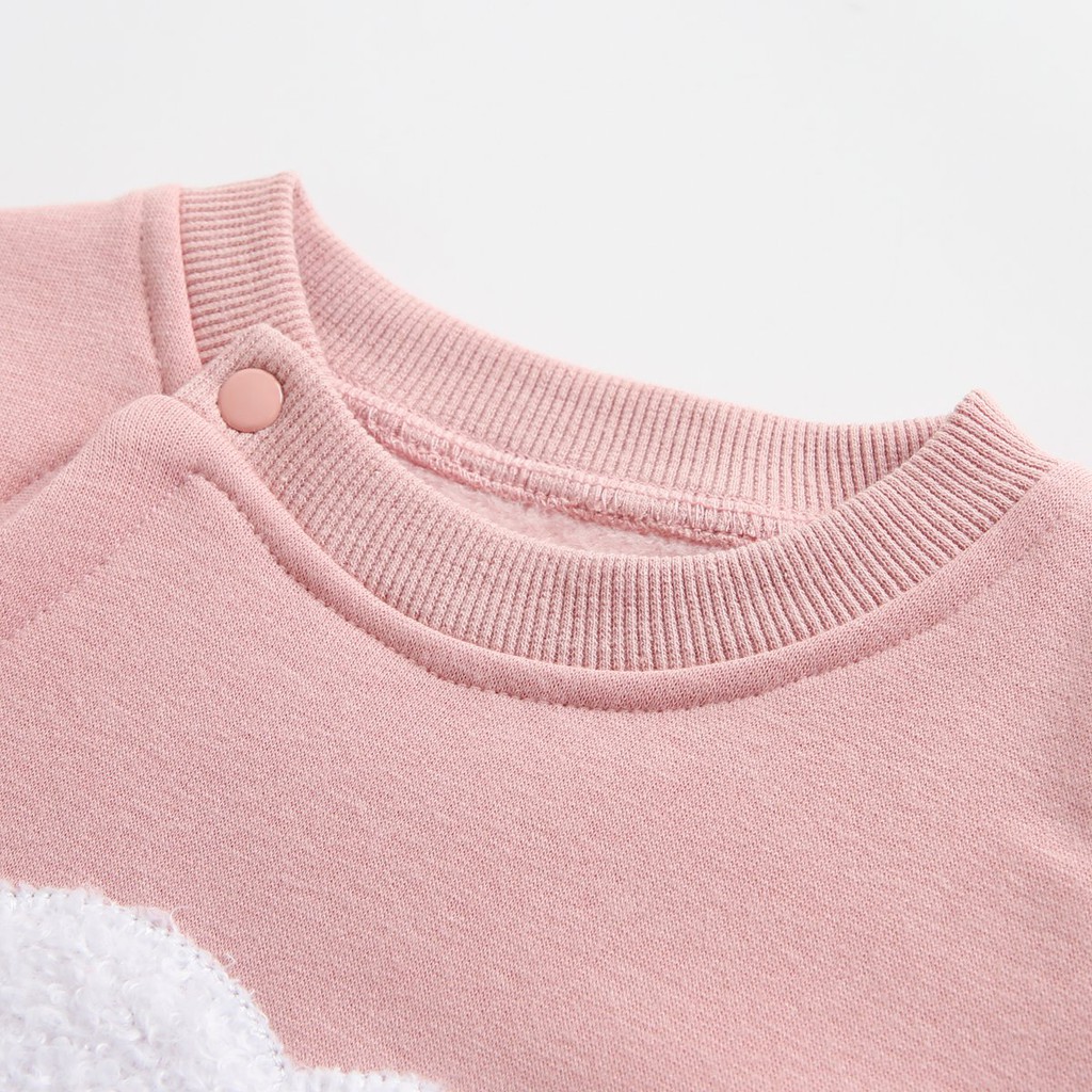 Romper Sanlutoz Chất Liệu Cotton Thời Trang Mùa Đông Cho Bé Gái