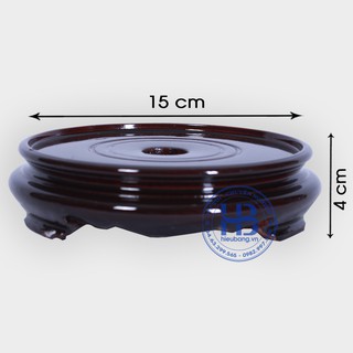 Đế kê bát hương gỗ Sà Cừ 15cm