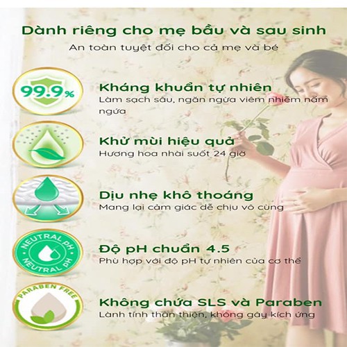 CHÍNH HÃNG |  Combo 2 chai Dung dịch vệ sinh phụ nữ Lagumi Trầu Không Tràm Trà 100% thiên nhiên-An toàn Mẹ Bầu