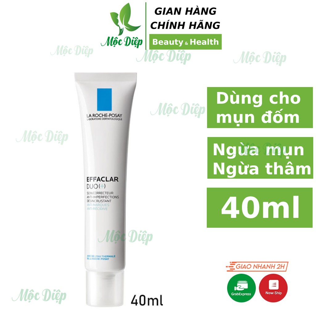 Kem Dưỡng Giảm Mụn, Ngừa Thâm, Thông Thoáng Lỗ Chân Lông La Roche Posay Effaclar Duo+ 40ml - Mộc Diệp