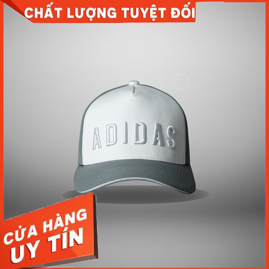 [BWB SHOP] Mũ Lưỡi Trai A.d.i.d.a.s Bít Đuôi Xám Cap