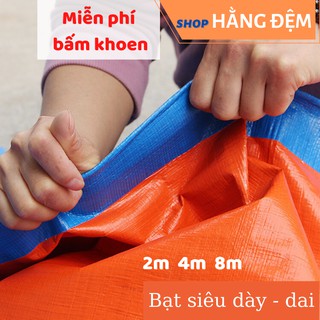 Bạt cam xanh che nắng mưa | Bạt dày che công trình, che hàng loại dày