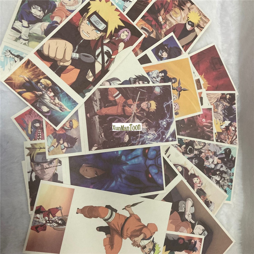 Hộp Quà Tặng Móc Khóa/Vòng cổ/Móc Chìa Khóa Bằng Acrylic In Hình Naruto