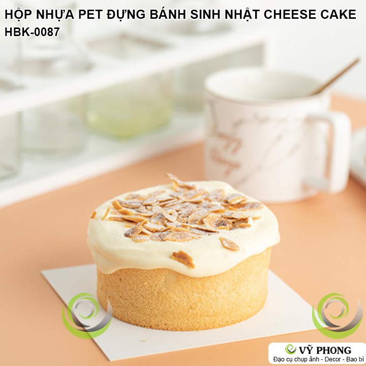 HỘP NHỰA PET MICA TRONG SUỐT CÓ QUAI XÁCH ĐỰNG BÁNH KEM SINH NHẬT BÁNH TIRAMISU CHEESECAKE PHONG CÁCH ĐƠN GIẢN HBK-0087 | BigBuy360 - bigbuy360.vn