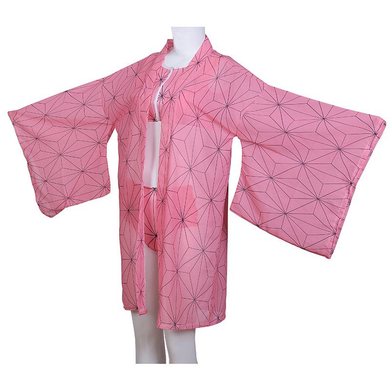 Bộ bikini kèm khăn choàng hóa trang thành nhân vật trong phim hoạt hình Demon Slayer (có bán lẻ) | BigBuy360 - bigbuy360.vn