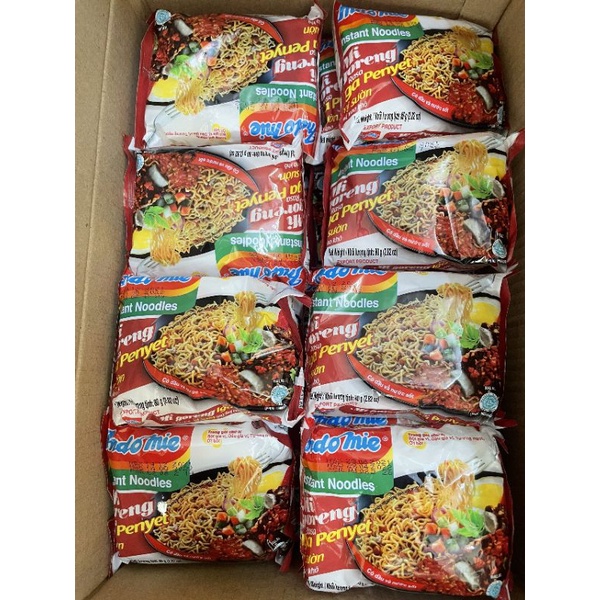 9 gói Mì xào indomie các vị