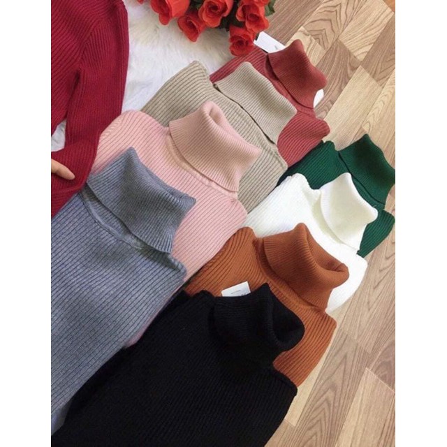 Áo len cổ lọ hàng quảng châu mềm mịn | BigBuy360 - bigbuy360.vn