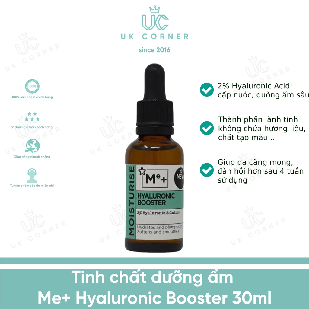 Bill UK Tinh chất dưỡng ẩm Me+ Hyaluronic Acid Booster 30ml
