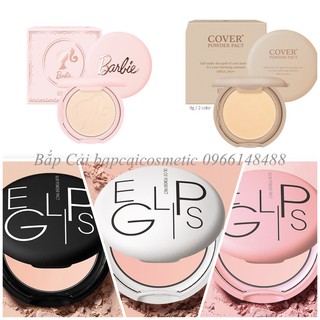  MBC Phấn Phủ Eglips Power Pact các dòng: Blur  Oil Cut Oil Glow Cover Barbie thanh lý 