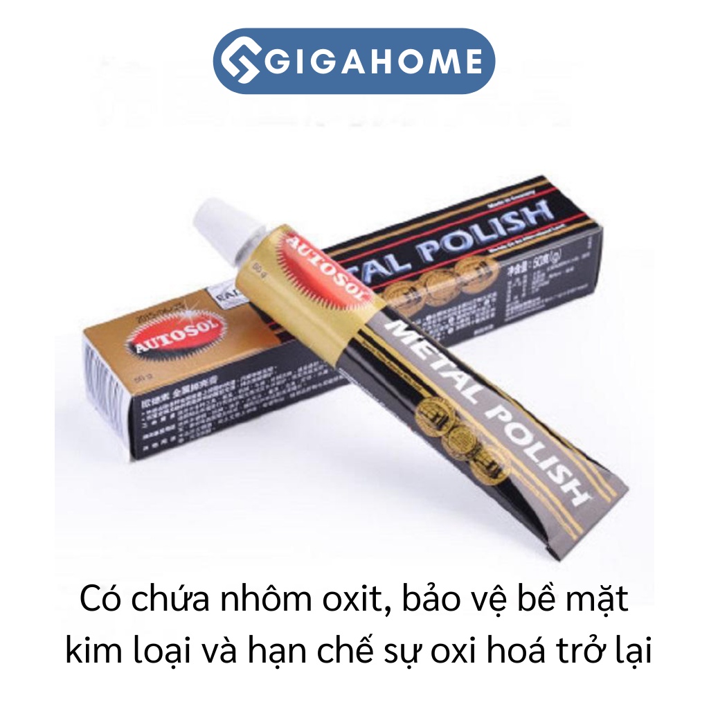 Kem Đánh Bóng Kim Loại GIGAHOME Dùng Cho Bề Mặt Đồng Inox 6524
