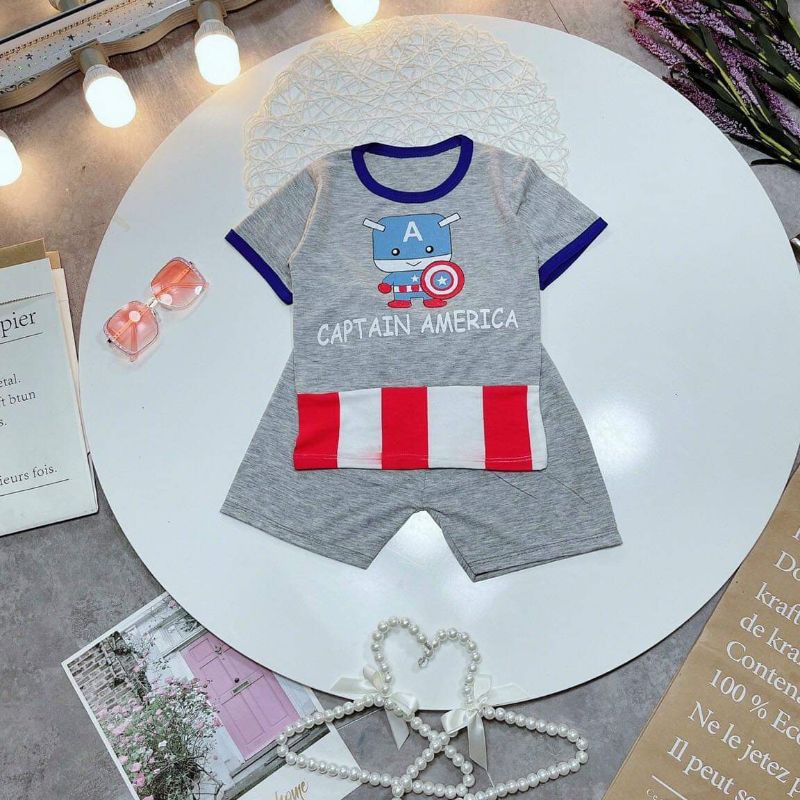 Bộ cộc siêu nhân chất cotton 8-18kg