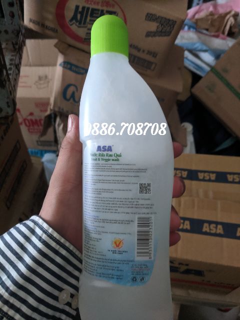 Nước rửa hoa quả Asa có giấy chứng nhận 540ml