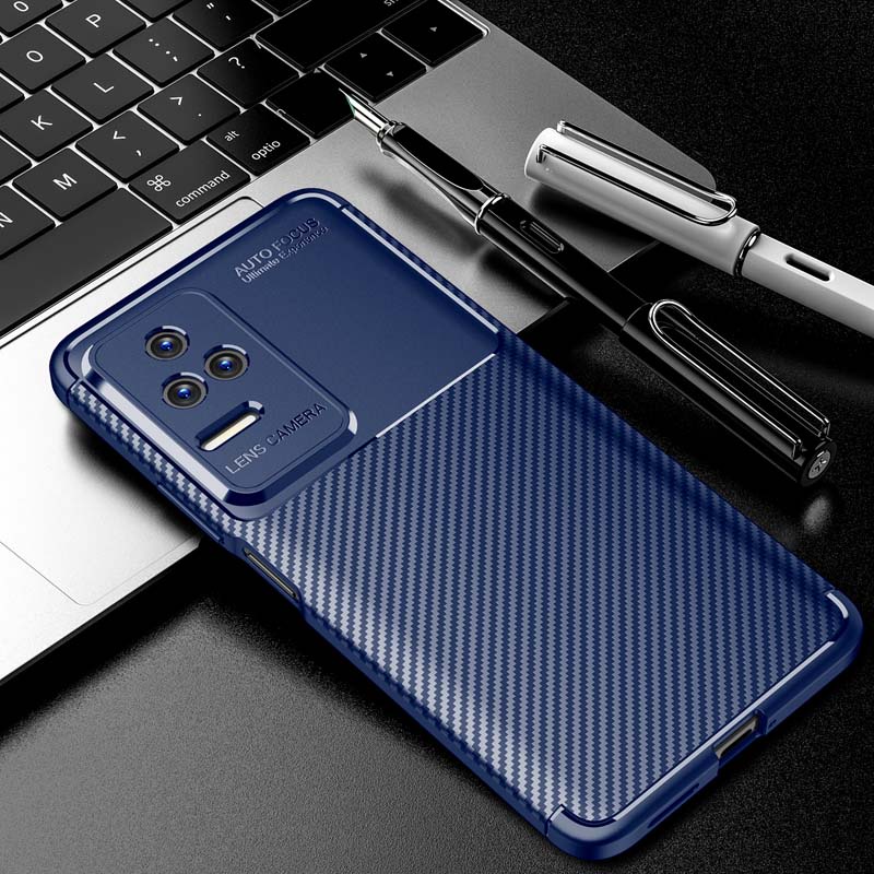 Ốp Điện Thoại TPU Dẻo Sợi Carbon Tản Nhiệt Bảo Vệ Camera Cho Redmi K50 K40 Pro