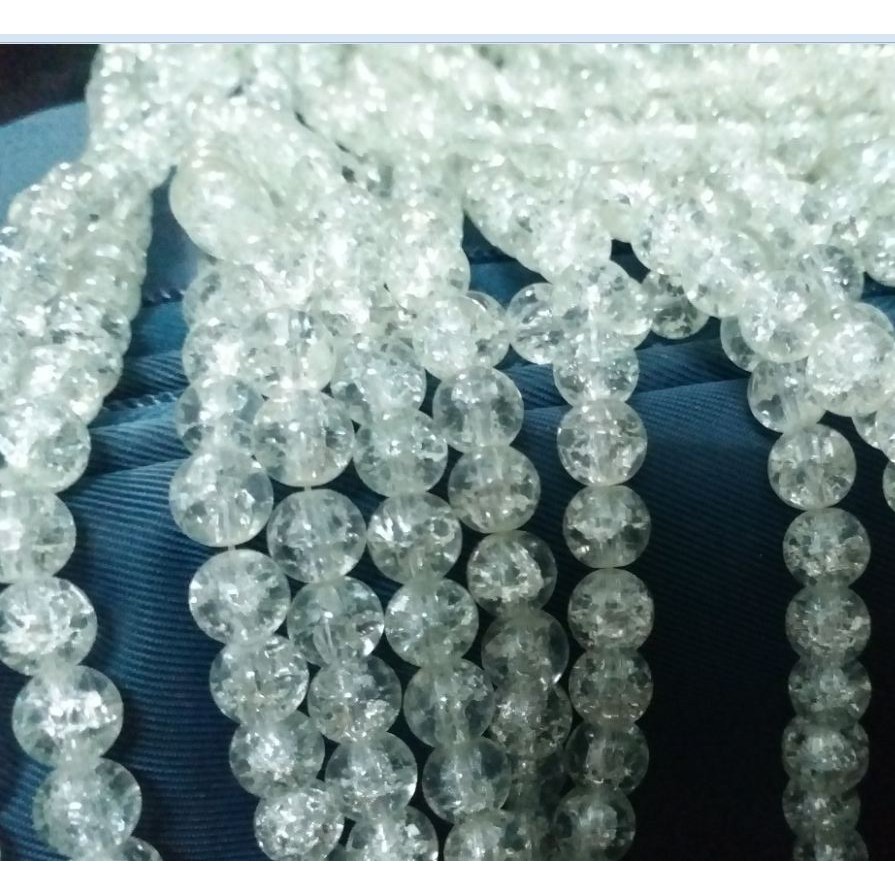 1 dây 55 viên đá tuyết 8ly đủ màu để chọn