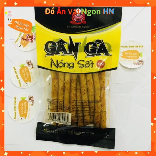 1 Gói Snack Gân Gà Nóng Sốt Dai Ngon Đồ Ăn Vặt Cay Cổng Trường Cho Mọi Người