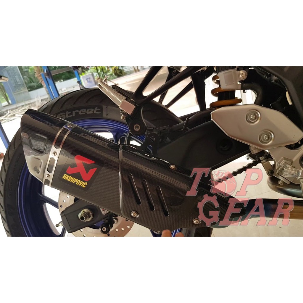 Pô Akrapovic R1 full Carbon - Cổ đi kèm tùy xe &lt;TOPGEAR&gt;