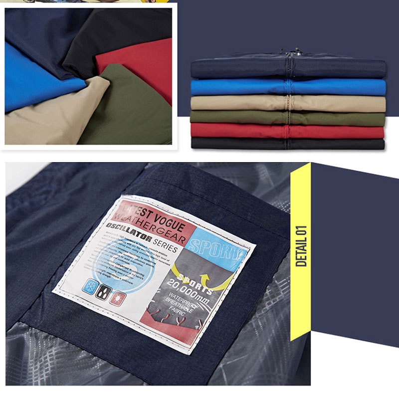 Áo khoác nam chống nước nhiều màu tùy chọn chất lượng cao