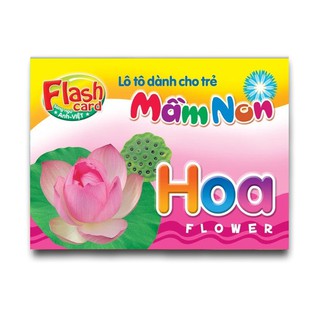 Flash Card song ngữ Anh Việt – Lô tô cho trẻ mầm non - chủ đề: Hoa
