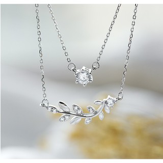 Dây chuyền đôi bạc 925 Zirco