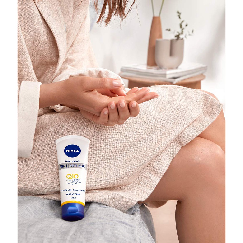 [NỘI ĐỊA ĐỨC] KEM DƯỠNG DA TAY chống lão hoá NIVEA HANDCREME 3IN1 ANTI-AGE Q10 75 ml