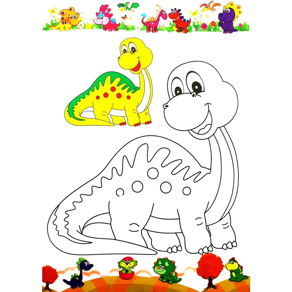 Sách Tô Màu - Vương Quốc Khủng Long - Tập 3