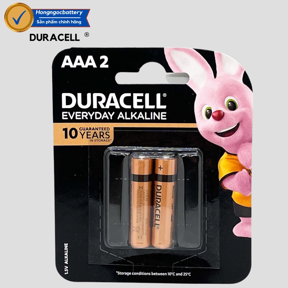 Hộp Pin AAA DURACELL Alkaline Siêu bền 1,5V - Hàng chính hãng